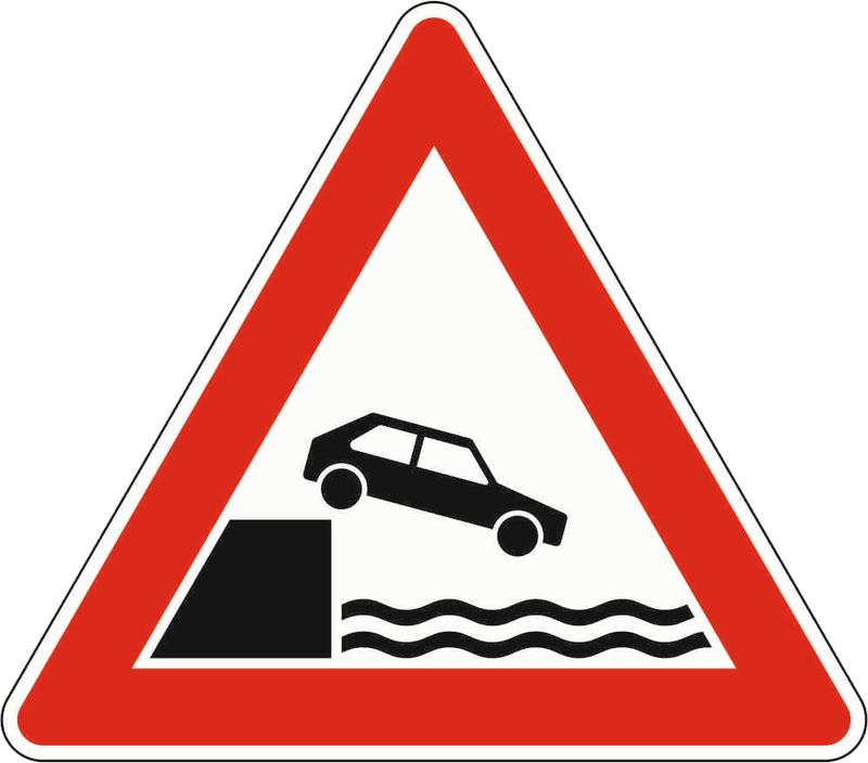 Verkehrszeichen: Ufer
