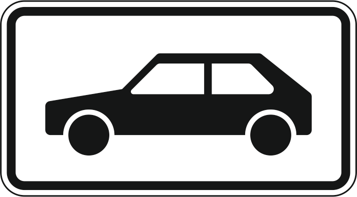 Verkehrszeichen: Personenkraftwagen