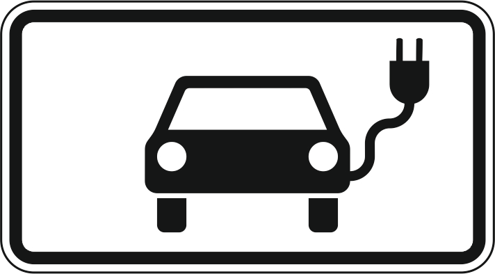 Verkehrszeichen: Elektrisch betriebene Fahrzeuge