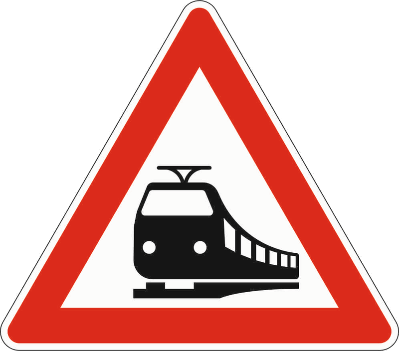 Verkehrszeichen: Bahnübergang