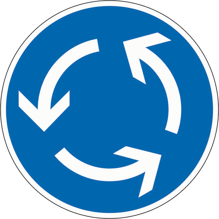 Verkehrszeichen: Kreisverkehr