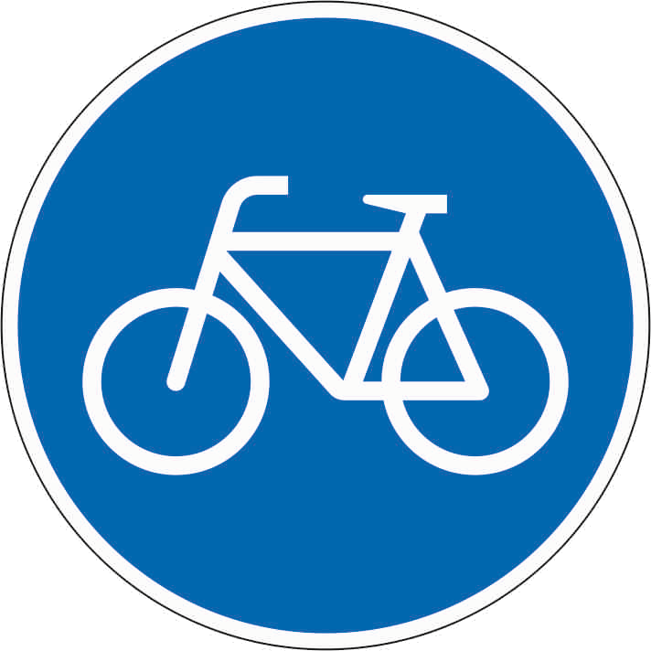 Verkehrszeichen: Radweg