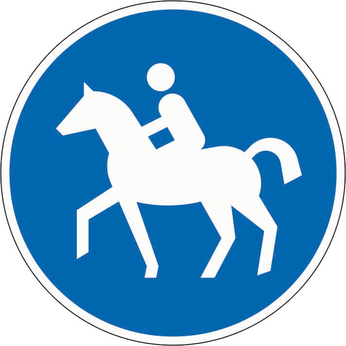 Verkehrszeichen: Reitweg