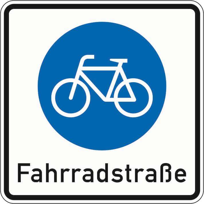 Verkehrszeichen: Beginn einer Fahrradstraße