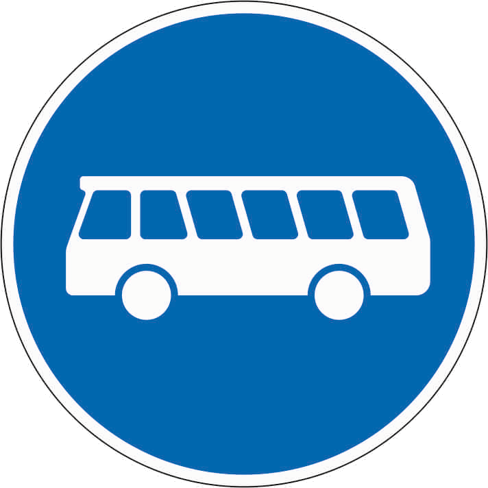 Verkehrszeichen: Bussonderfahrstreifen