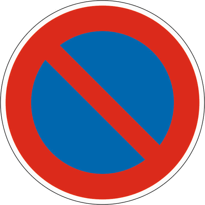 Verkehrszeichen: Eingeschränktes Haltverbot