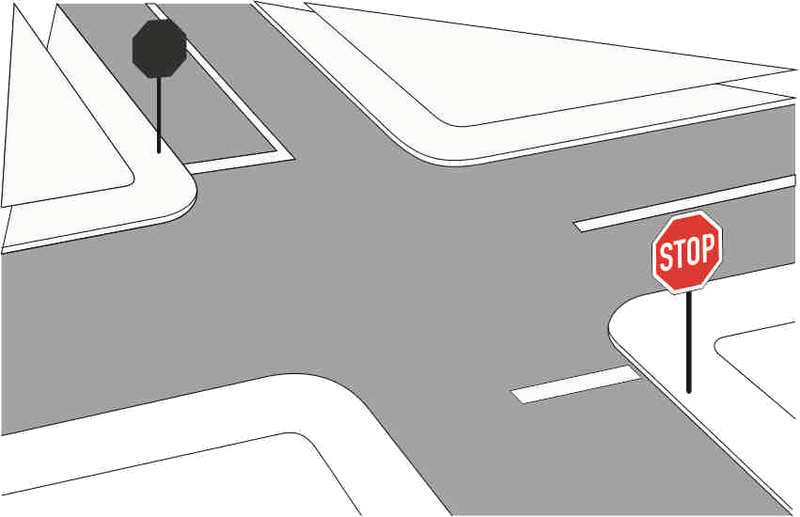 Verkehrszeichen: Haltlinie