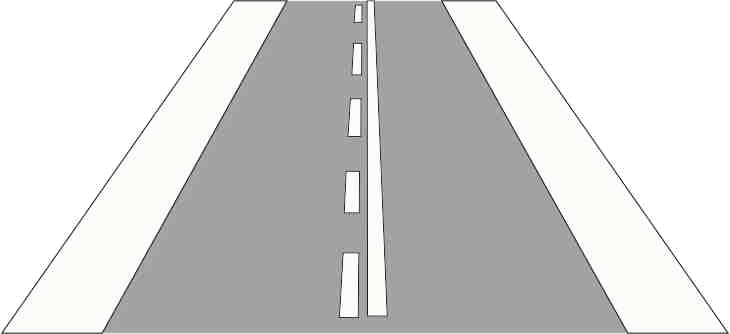 Verkehrszeichen: Einseitige Fahrstreifenbegrenzung