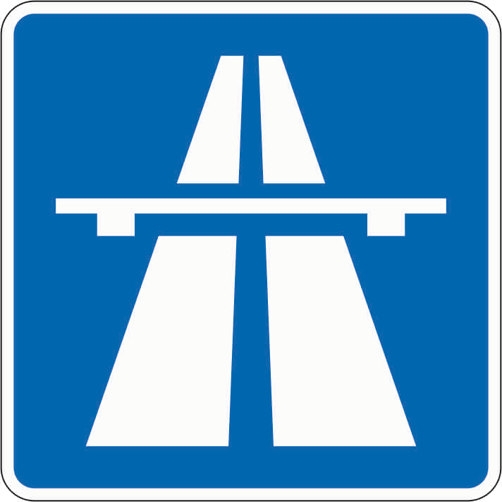 Verkehrszeichen: Autobahn