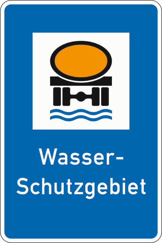 Verkehrszeichen: Wasserschutzgebiet