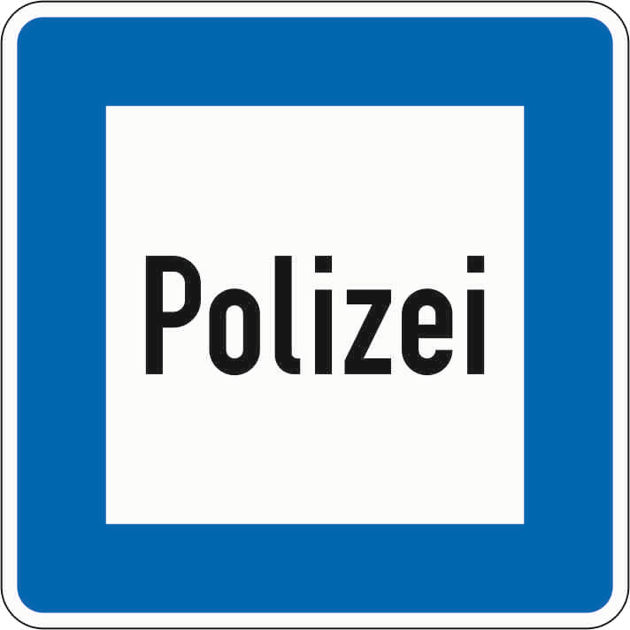 Verkehrszeichen: Polizei