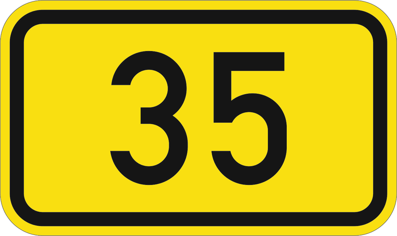 Verkehrszeichen: Bundesstraßen