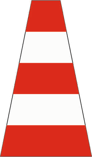 Verkehrszeichen: Leitkegel - Höhe = 500 (Ringhöhe 85 mm)